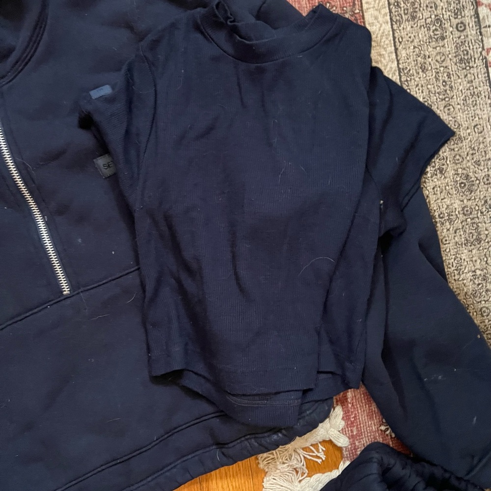 SET Active Black Track Pants & Joggers 3-Piece Set - Picture 2 of 2